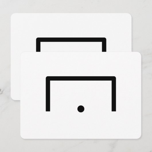 De Correspondance Carte à note plate Objectif (Devant / Derrière)