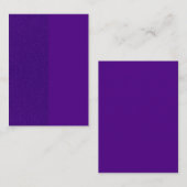De Correspondance Carte à note plate - Scindée violette texturée et (Devant / Derrière)