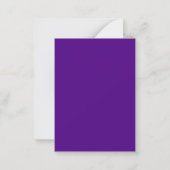 De Correspondance Carte à note plate - Scindée violette texturée et (Dos)