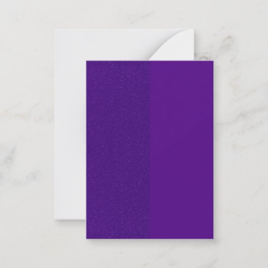 De Correspondance Carte à note plate - Scindée violette texturée et (Devant)