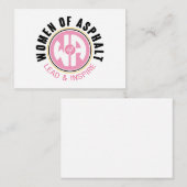 De Correspondance Carte à notes pour femmes d'asphalte (Devant / Derrière)