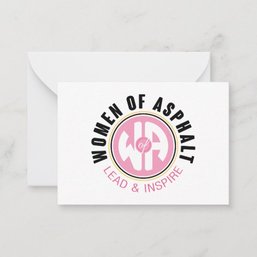 De Correspondance Carte à notes pour femmes d'asphalte (Devant)