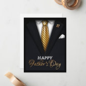 De Correspondance Carte à plat pour la fête des pères (Devant/Arrière en situation)