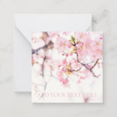 DE CORRESPONDANCE CARTE À REMARQUE PLAT : CHERRY BLOSSOM BRANCHE (Devant)