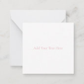 DE CORRESPONDANCE CARTE À REMARQUE PLAT : CHERRY BLOSSOM BRANCHE (Dos)