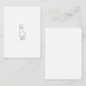 De Correspondance Carte à thème lama mignon (Devant / Derrière)