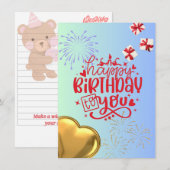 De Correspondance Carte Ageless Fun (Devant / Derrière)