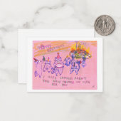 De Correspondance Carte Anarchist Raccoons (Devant/Arrière en situation)