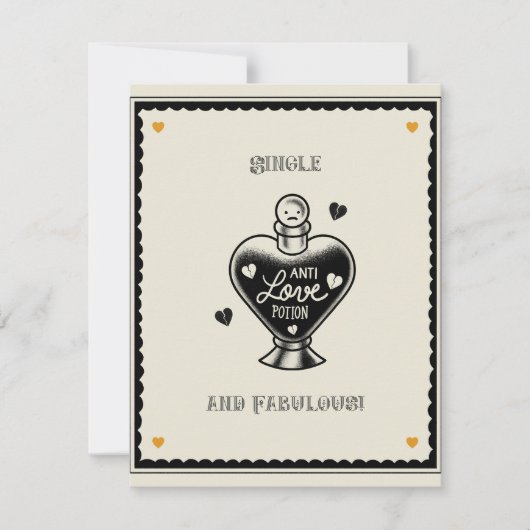De Correspondance Carte anti-amour simple et fabuleuse (Devant)