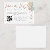 De Correspondance Carte Baby shower Balloons (Devant / Derrière)