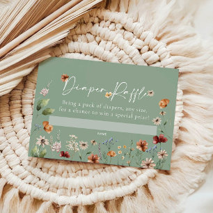 De Correspondance Carte Baby shower Boho Floral Diaper
