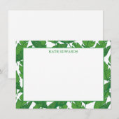 De Correspondance Carte Banana Leaf Flat Note (Devant / Derrière)