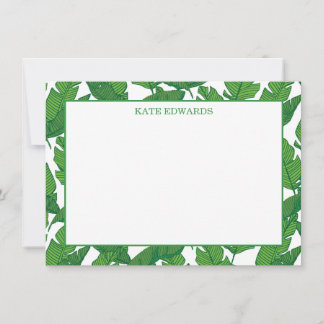 De Correspondance Carte Banana Leaf Flat Note