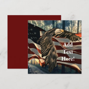 De Correspondance Carte Blag américaine Bald Eagle