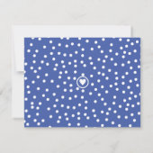 De Correspondance Carte Bleu Coeur & Points Sympa Fille Note (Dos)