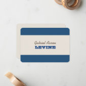 De Correspondance Carte Bleu et Argent Marine (Devant/Arrière en situation)