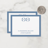 De Correspondance Carte Bleue à double face avec logo d'entreprise (Devant/Arrière en situation)