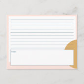De Correspondance Carte Boho Blush & Mustard Premium Recette (Dos)