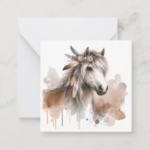 De Correspondance Carte Boho Horloge Aquarelle