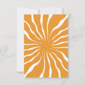 De Correspondance Carte Boho Retro Sunrise Flat Note (Dos)