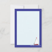 De Correspondance Carte Bright Whimsail Sailboat Note (Dos)