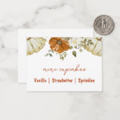 De Correspondance Carte Buffet Petit Baby shower Citrouille (Devant/Arrière en situation)