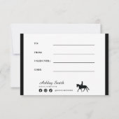 De Correspondance Carte cadeau certificat équitation (Dos)