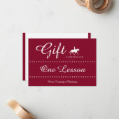 De Correspondance Carte cadeau certificat équitation (Devant/Arrière en situation)