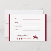 De Correspondance Carte cadeau certificat équitation (Dos)
