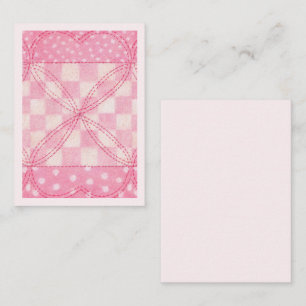 De Correspondance CARTE CARRÉE ROSE 3,5x2,5 Plat Card / Vertical ros