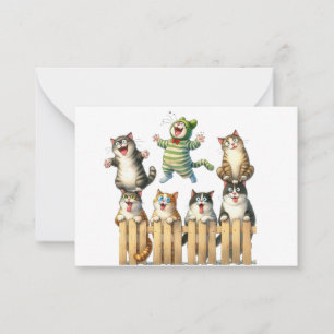 De Correspondance Carte chat mignonne