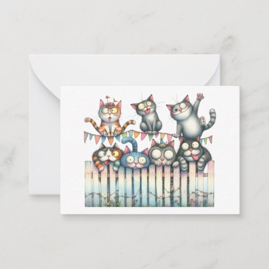 De Correspondance Carte chat mignonne (Devant)