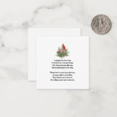 De Correspondance Carte commémorative du Cardinal rouge - Sympathie (Devant/Arrière en situation)