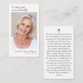 De Correspondance Carte commémorative photo pour toujours dans nos c (Devant / Derrière)