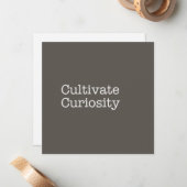 De Correspondance Carte Cultiver Curiosity Note (Devant/Arrière en situation)