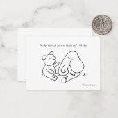 De Correspondance Carte d'amitié (Devant/Arrière en situation)