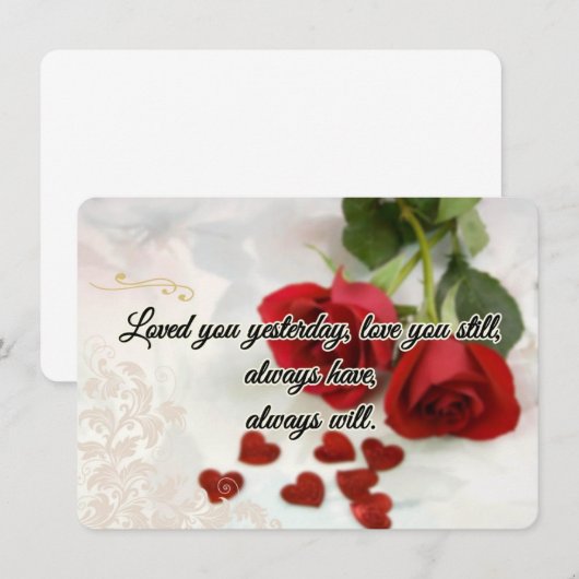 De Correspondance Carte d'amour (Devant / Derrière)