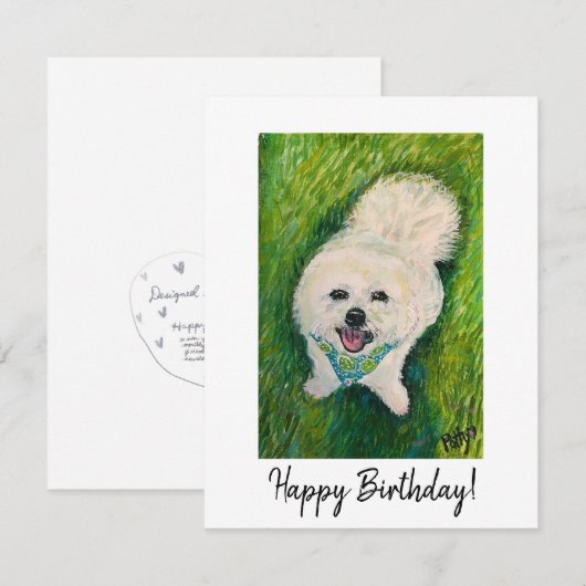 De Correspondance Carte d'anniversaire (Devant / Derrière)