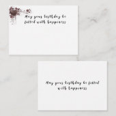 De Correspondance carte d'anniversaire (Devant / Derrière)