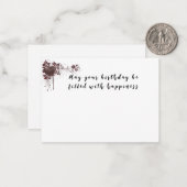 De Correspondance carte d'anniversaire (Devant/Arrière en situation)