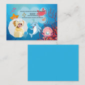 De Correspondance Carte d'anniversaire à thème océanique (Devant / Derrière)