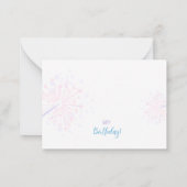 De Correspondance Carte d'anniversaire avec ballons et gâteau (Dos)