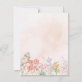 De Correspondance Carte d'anniversaire Floral moderne (Dos)