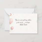 De Correspondance Carte d'anniversaire personnalisée – Message perso (Devant)