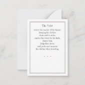 De Correspondance Carte d'échange VALET CAT (Dos)