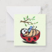 De Correspondance Carte d'été Ladybug Heureuse (Dos)