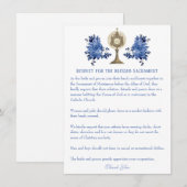 De Correspondance Carte d'étiquette Mariage catholique (Devant / Derrière)