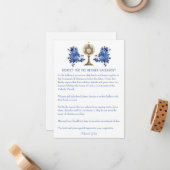 De Correspondance Carte d'étiquette Mariage catholique (Devant/Arrière en situation)