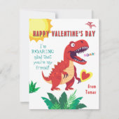 De Correspondance Carte Dinosaur Valentines Heureuse Sainte-Valentin (Devant)