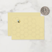 De Correspondance Carte d'insertion Baby Bee Boy (Devant/Arrière en situation)